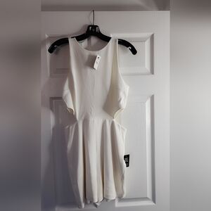 Express Chic Ivory Romper
